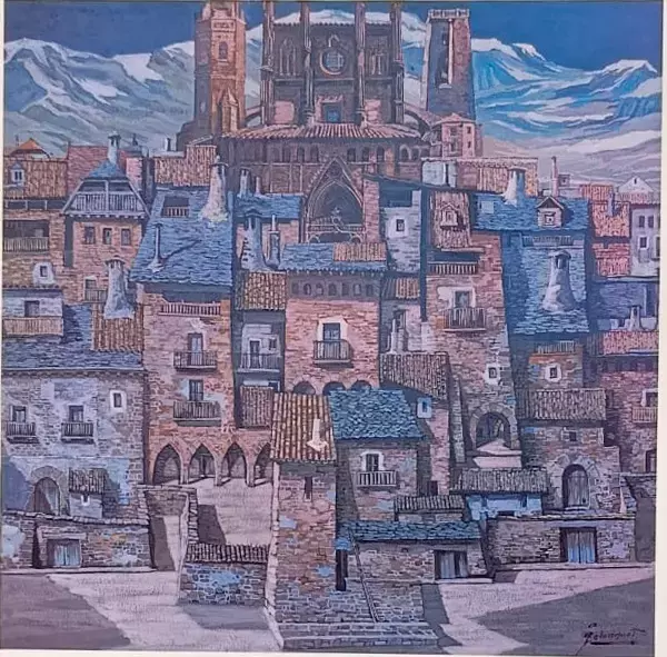 Huesca Arquitectura Popular (Azul)