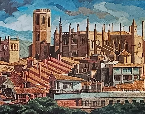 Huesca. La Catedral desde mi estudio 2